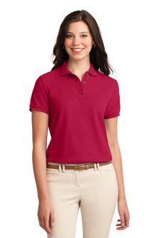 Port Authority® Ladies Silk Touch™ Polo. L500 with Maeser Logo (CLEARANCE)